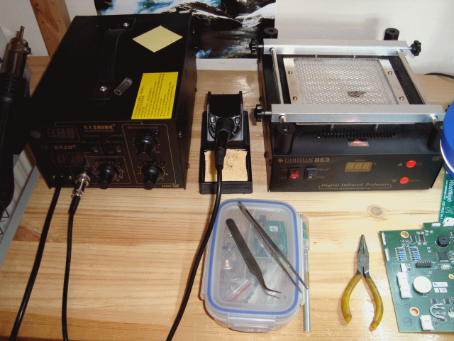 Surface mount work station